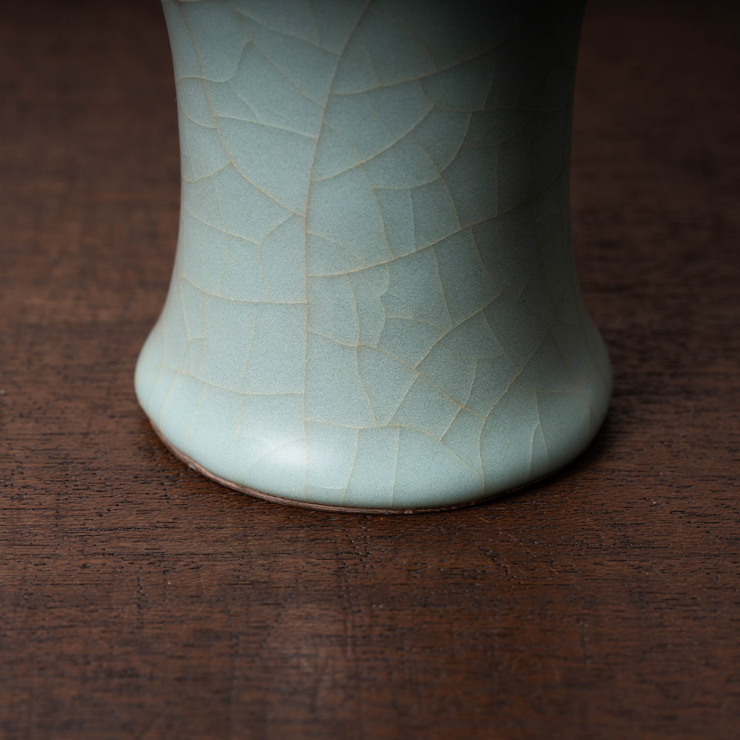 Southern Song Dynasty Guan ware Celadon Meiping Vase with Two Handle