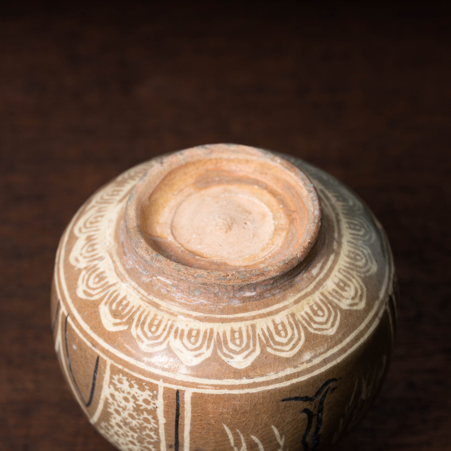 Joseon Dynasty Celadon Bottle with Inlaid Willow and Flower Design