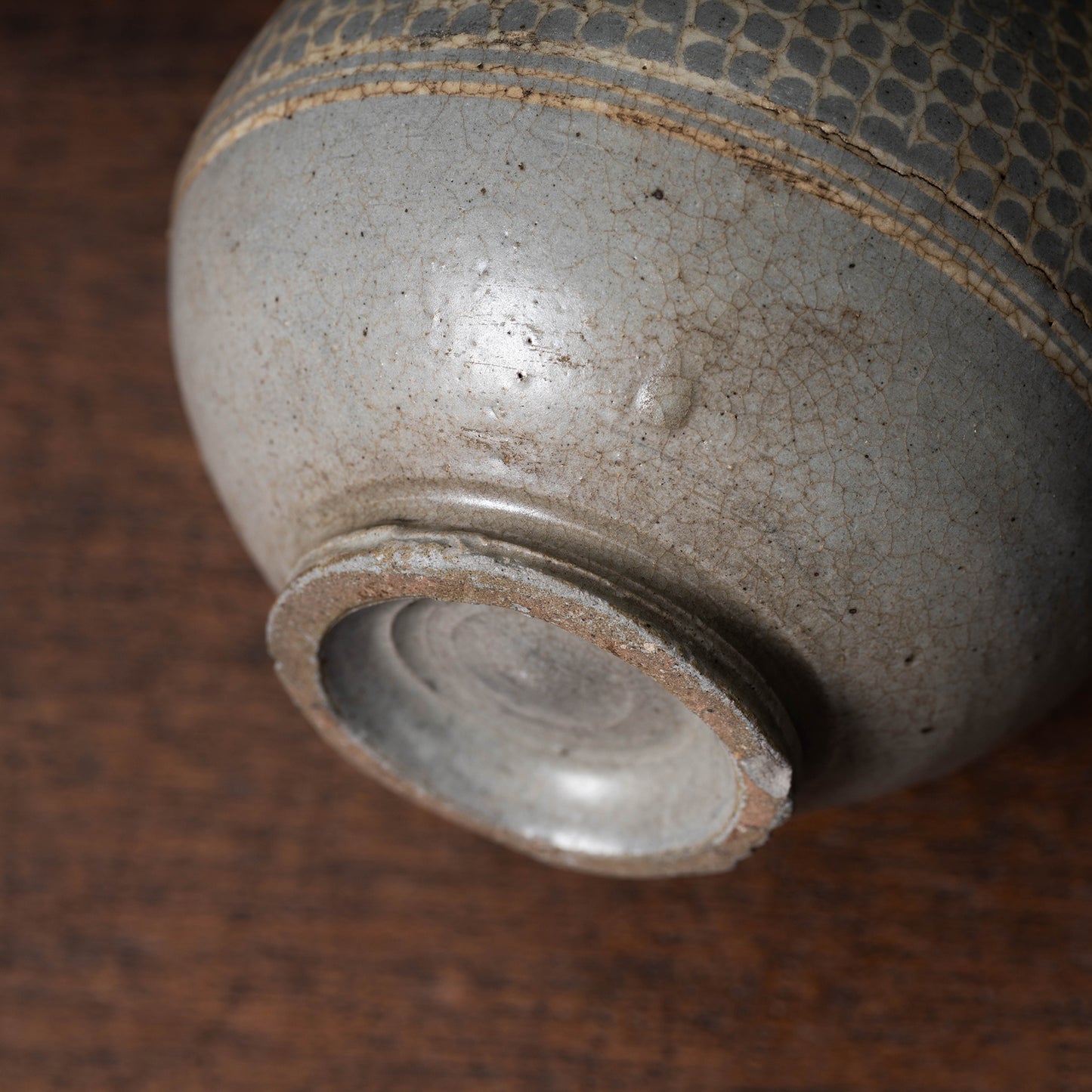 Goryeo Dynasty Celadon Bottle with Inlaid Design