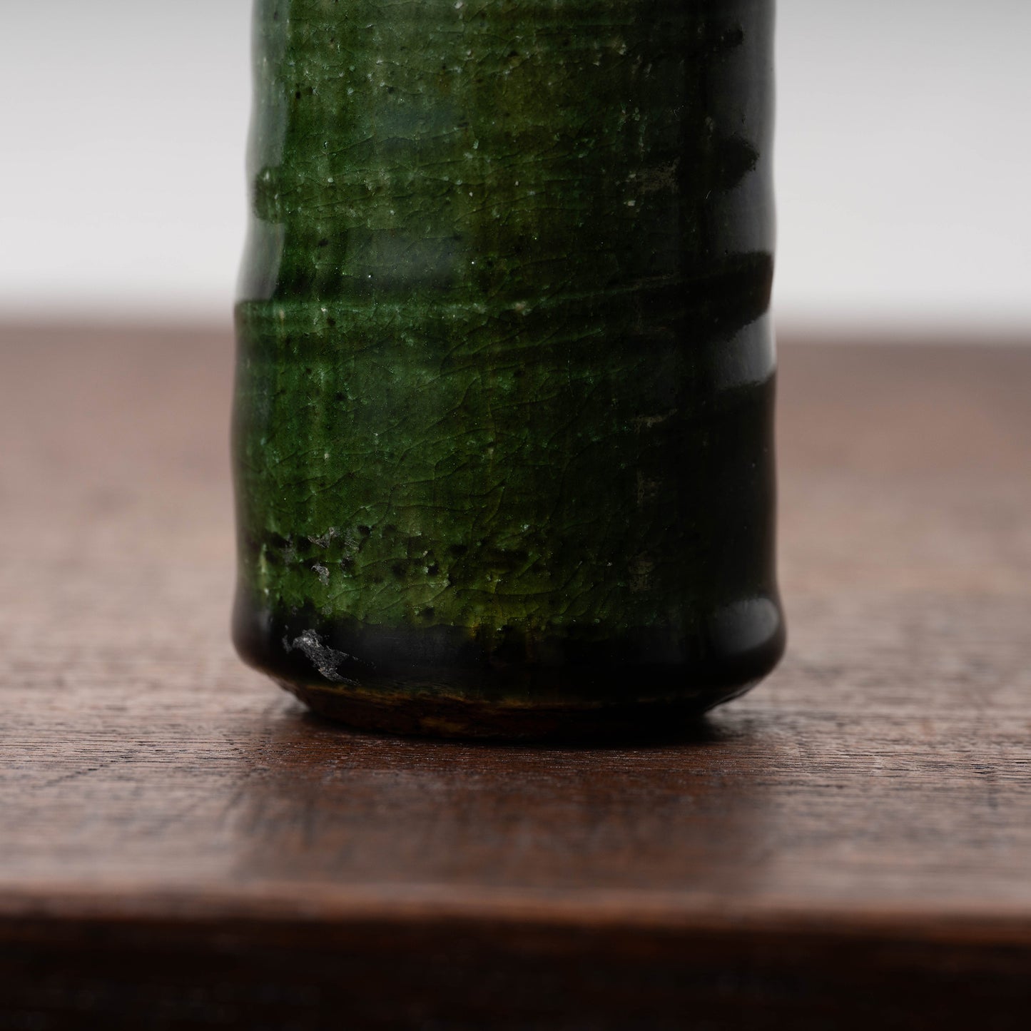 Edo Period Oribe Ware Cylindrical Bowl