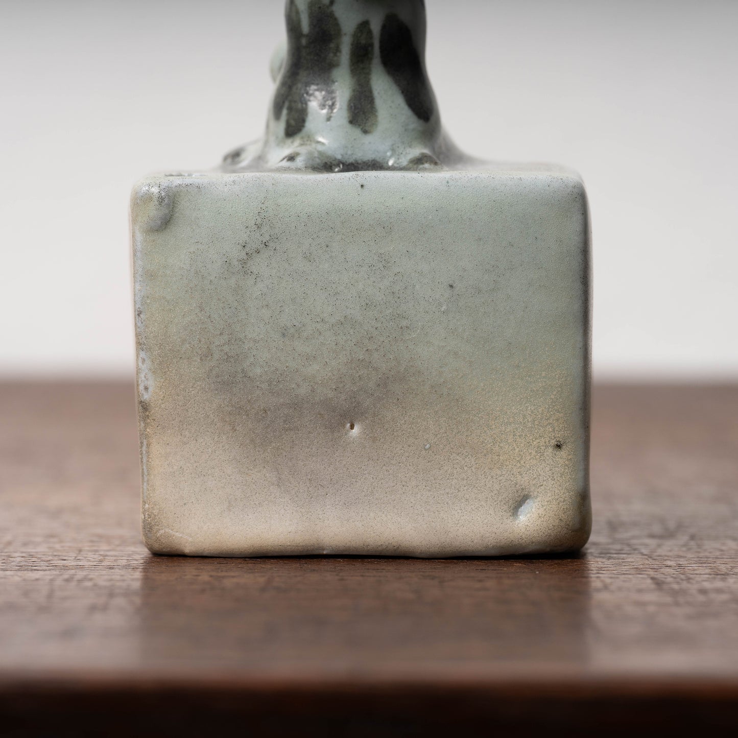 Joseon Dynasty Water Dropper with Under Iron Glaze Tiger Design