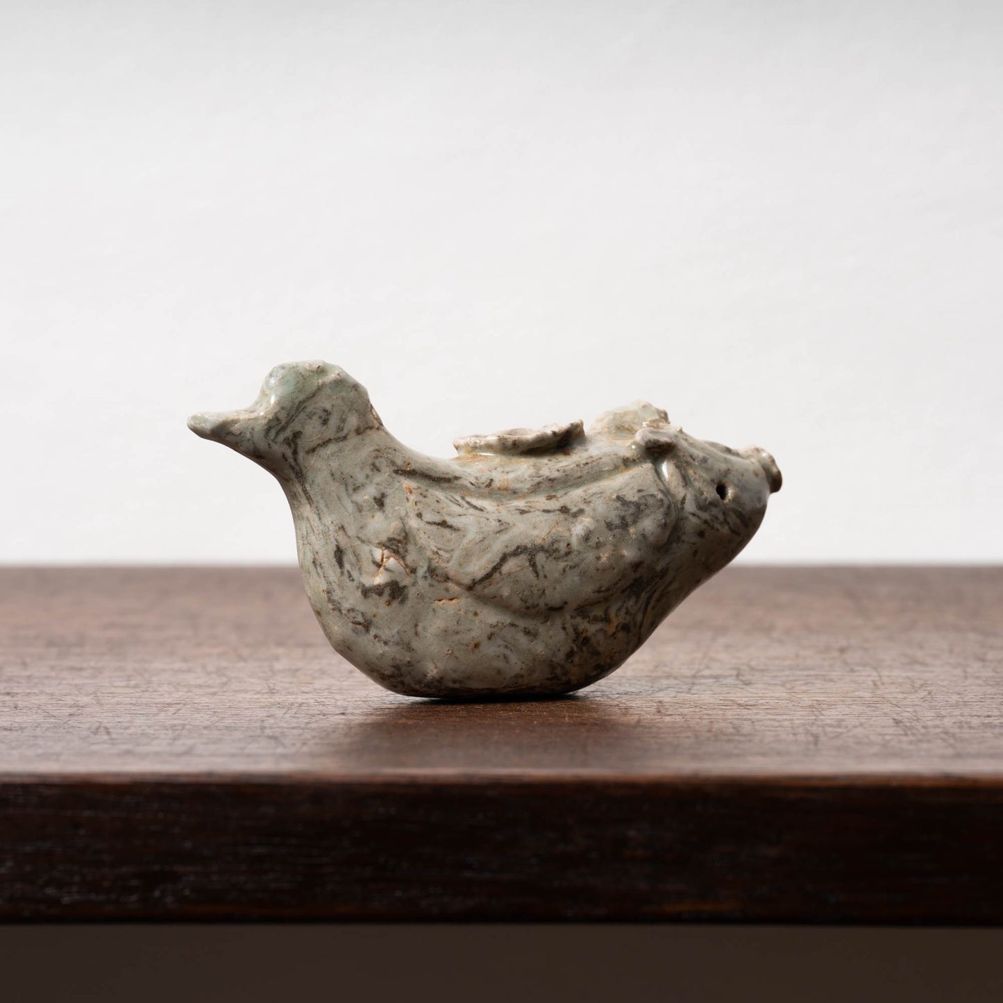 高麗 青磁絞胎魚形水滴