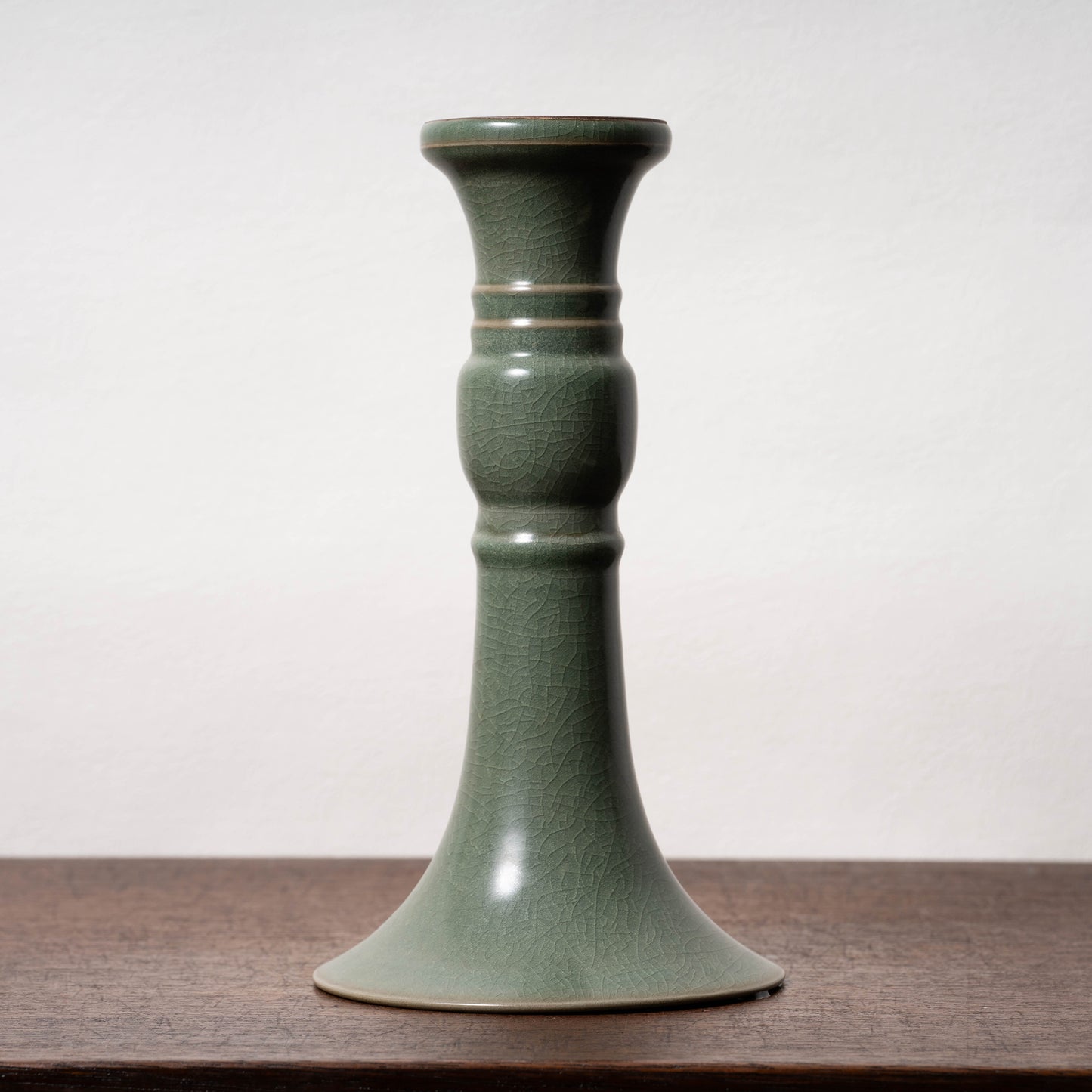 南宋官窯 青磁觚式瓶