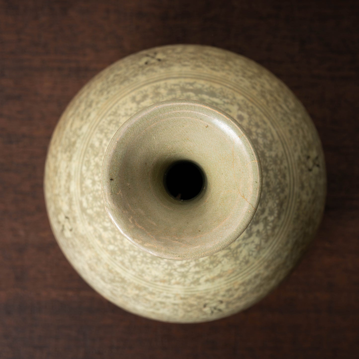 Goryeo Dynasty Buncheong ware Mishima-type Yuhuchun Bottle with Inlaid Bee Design