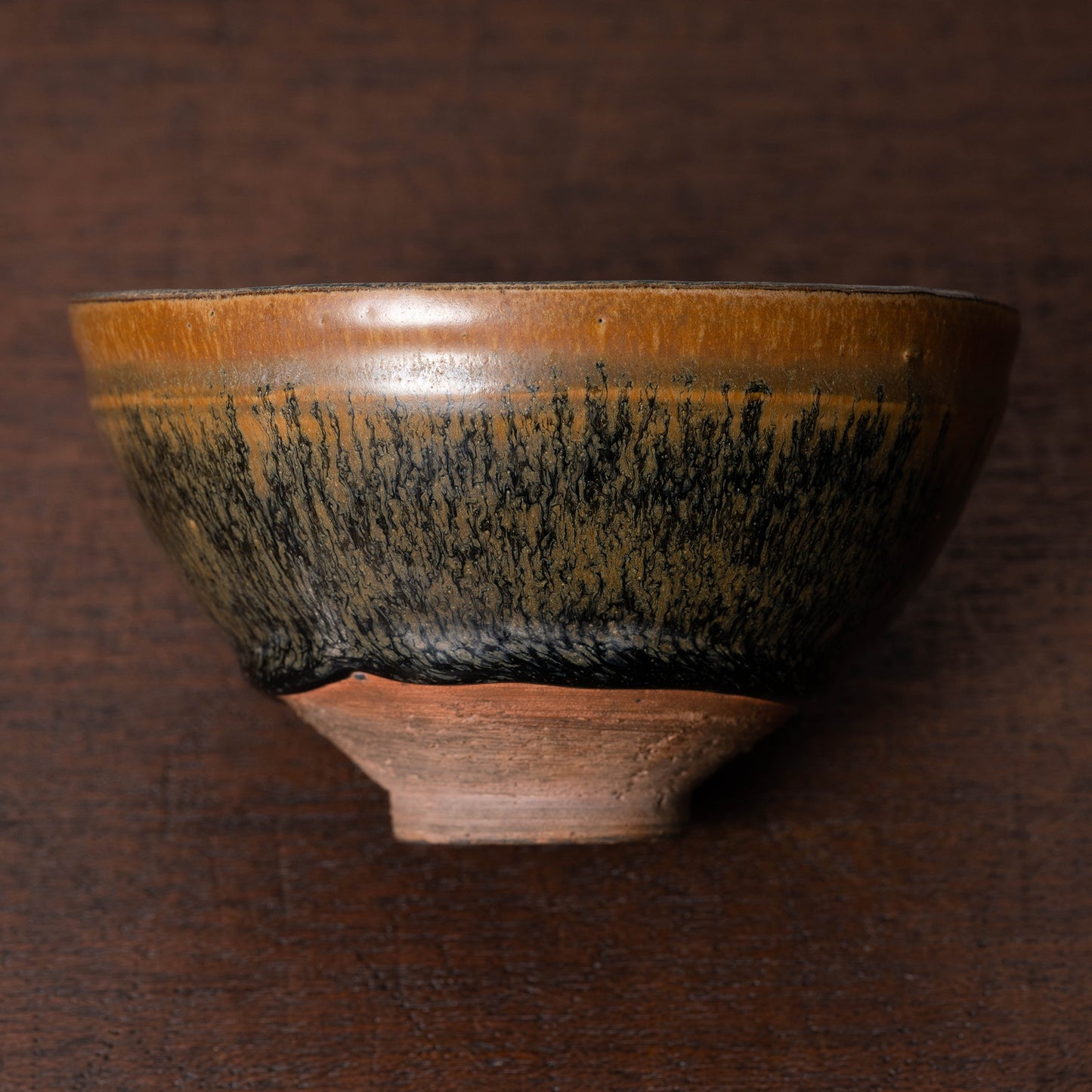 南宋 建窯禾目天目茶碗(兎毫盞)