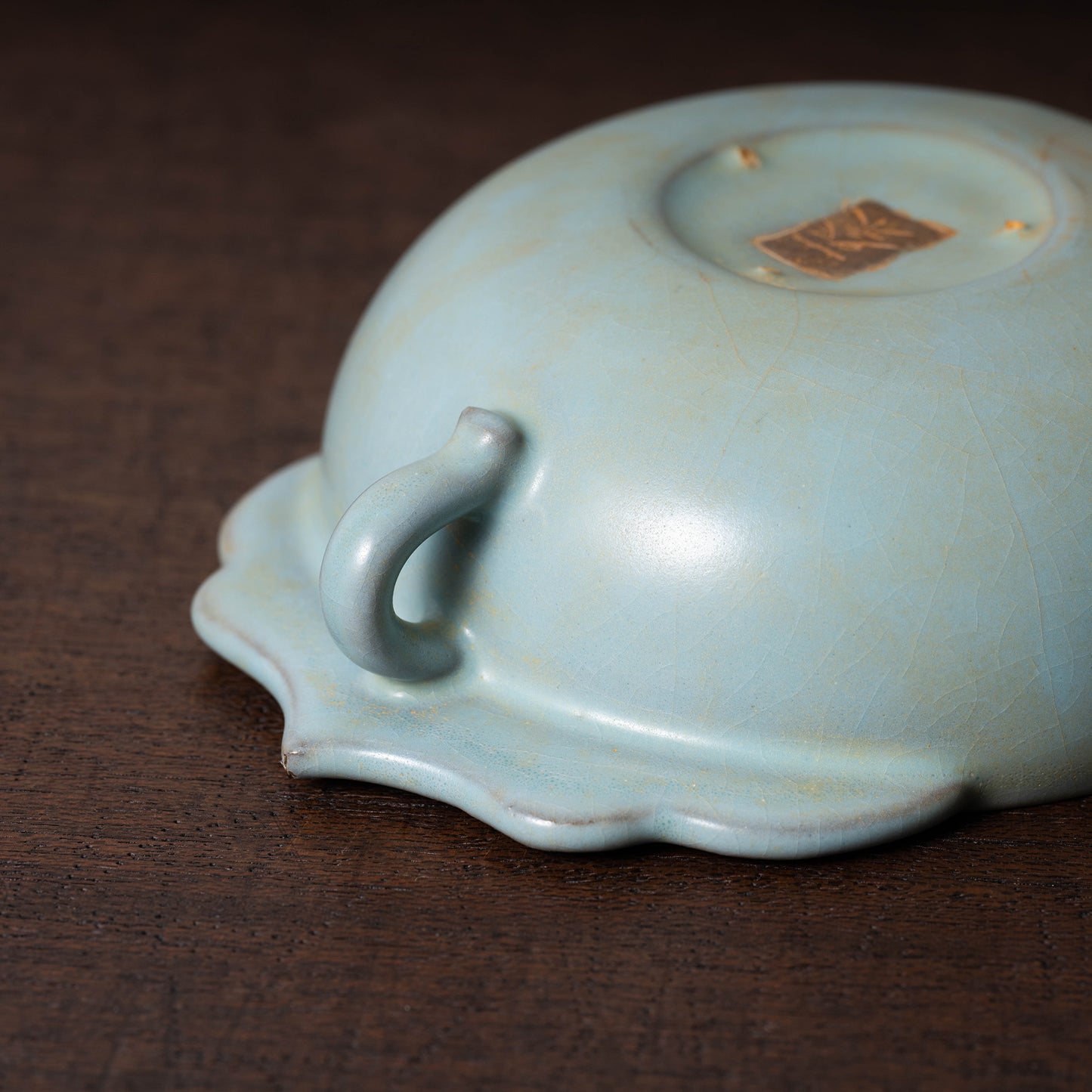 Northern Song Dynasty Jun ware Celadon Bowl with Board Edge Design