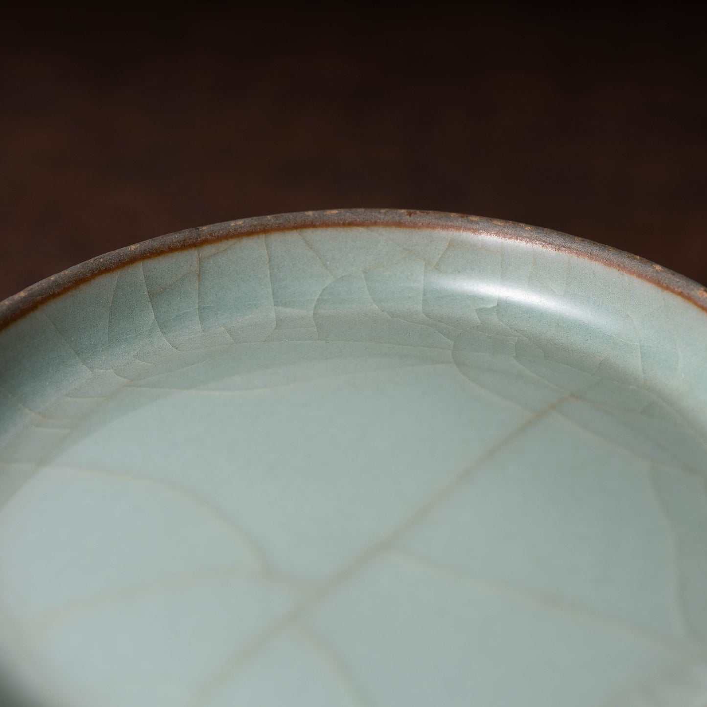 Southern Song Dynasty Celadon Teabowl with Flower Edge Design