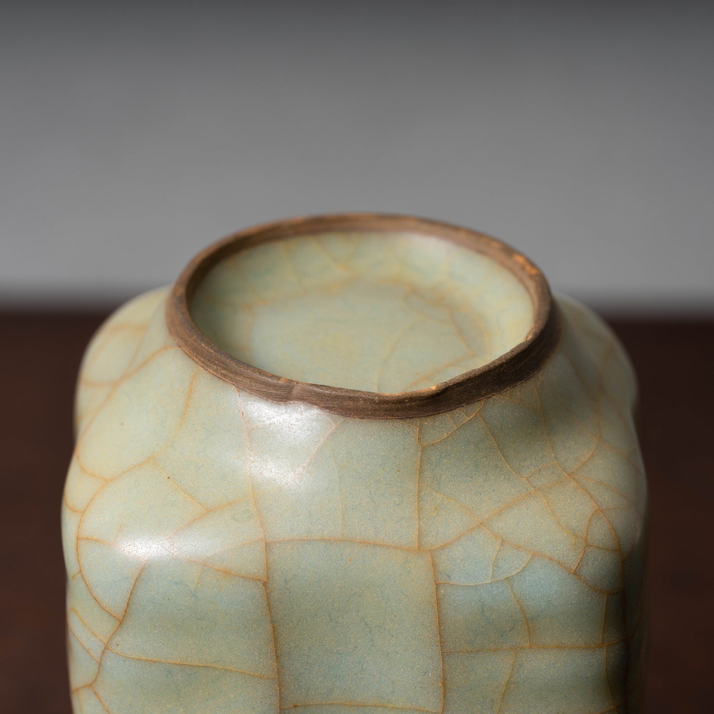Southern Song Dynasty Guan ware Celadon Jade Object Bottle