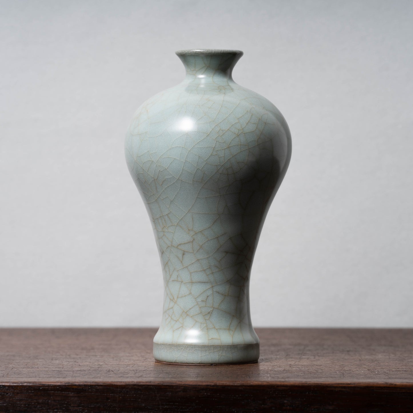 Southern Song Dynasty Guan ware Celadon Meiping Vase