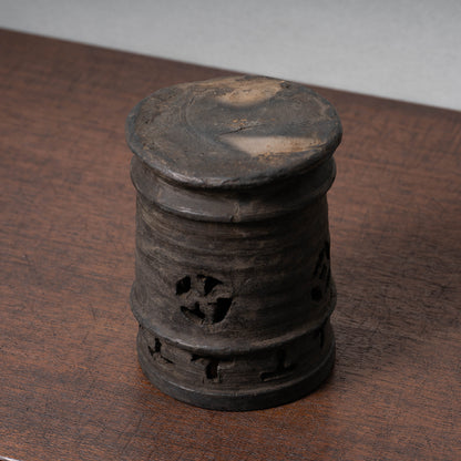 Goryeo Dynasty Iron Glaze Brush Stand with Openworked
