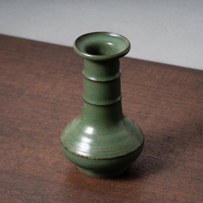 南宋官窯 緑釉筍形瓶