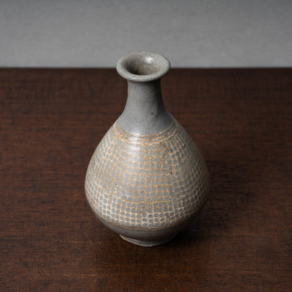 Goryeo Dynasty Celadon Bottle with Inlaid Design