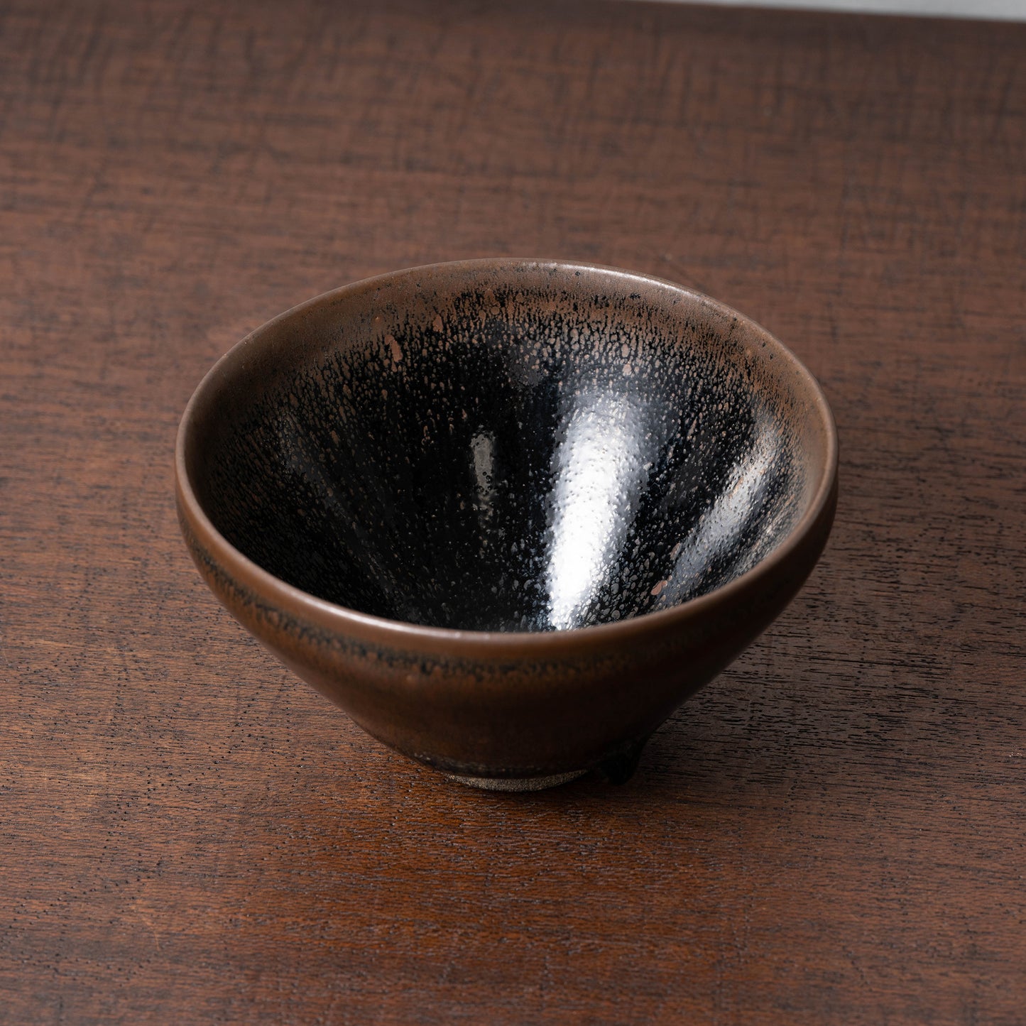 Southern Song Dynasty Tenmoku Tea Bowl with Oil-Spot