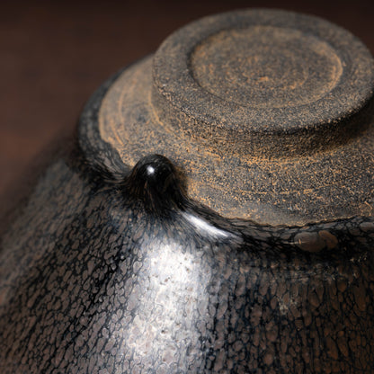 Southern Song Dynasty Tenmoku Tea Bowl with Oil-Spot
