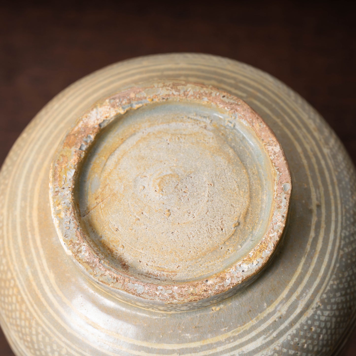 Goryeo Dynasty Celadon Mishima Bottle with Inlaid Fish Design