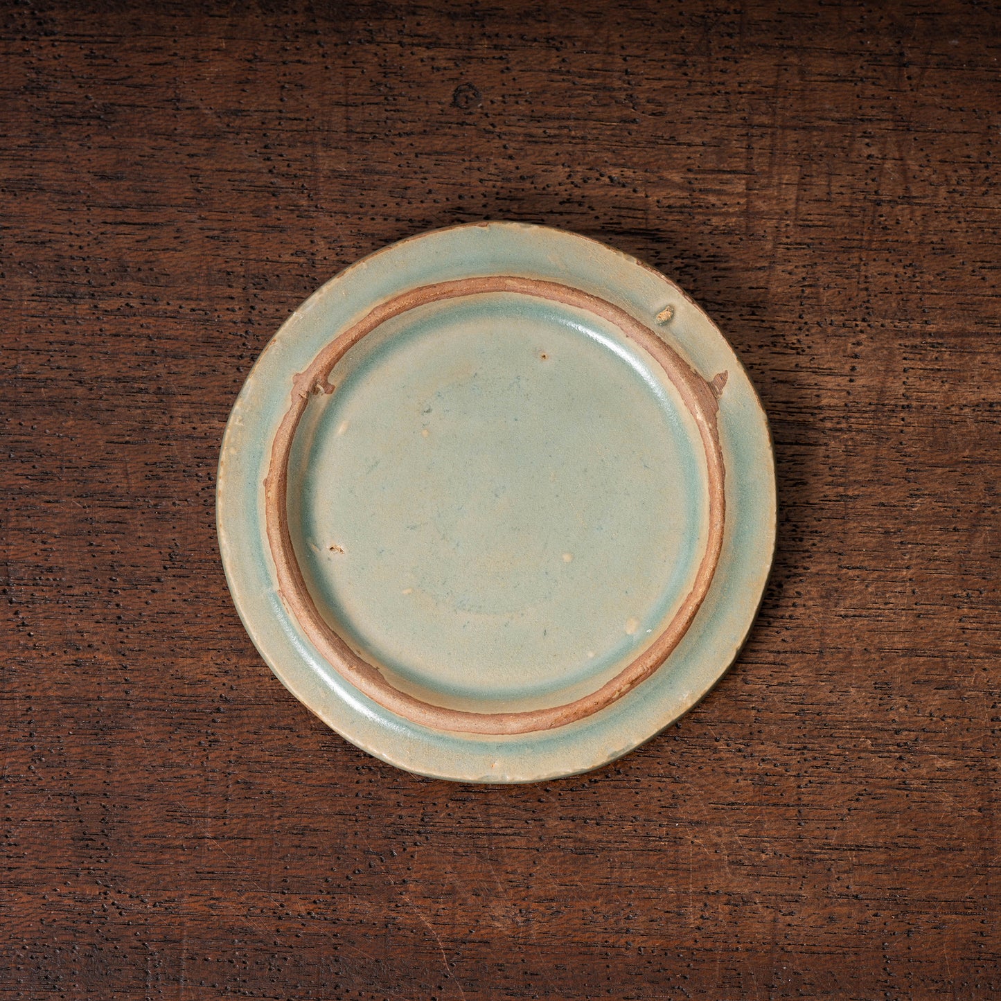 高麗 青磁象嵌梵字文有蓋壺