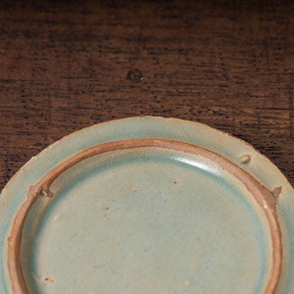 高麗 青磁象嵌梵字文有蓋壺