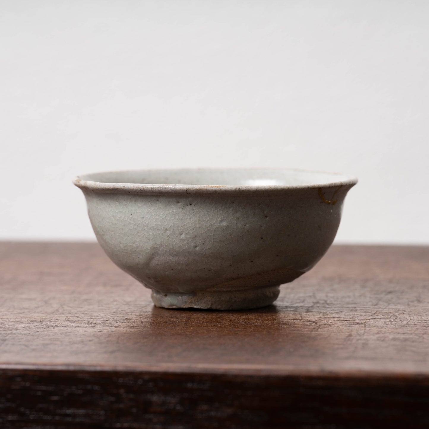 Joseon Dynasty White Glaze Small Tea Bowl (Katade Type)