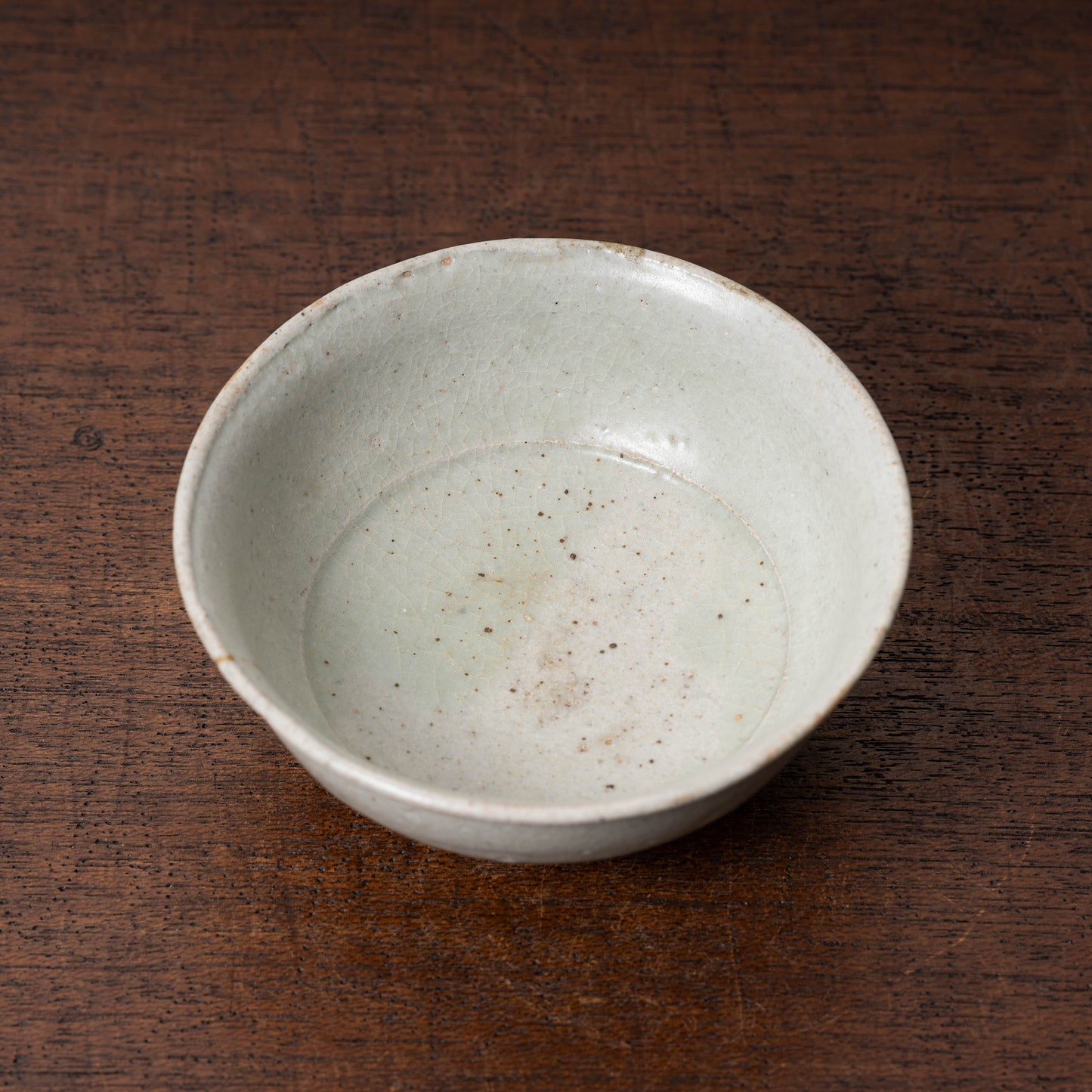 Joseon Dynasty White Glaze Small Tea Bowl (Katade Type)