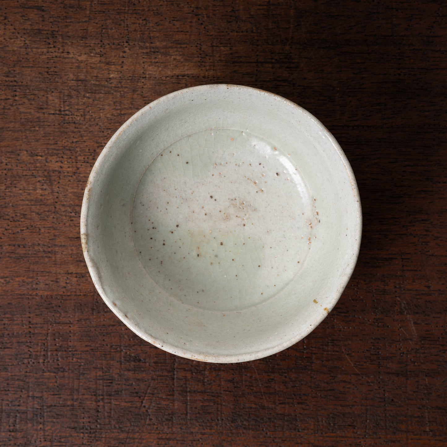 Joseon Dynasty White Glaze Small Tea Bowl (Katade Type)