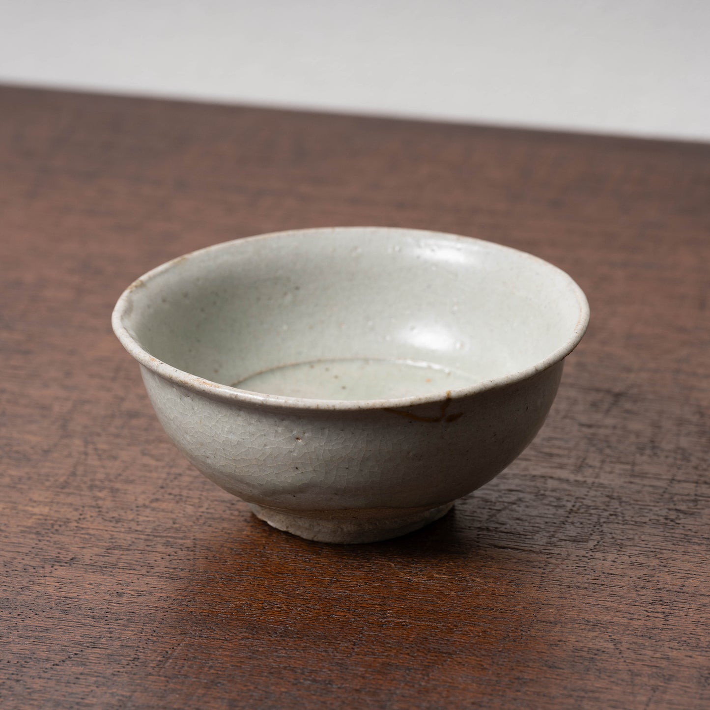 Joseon Dynasty White Glaze Small Tea Bowl (Katade Type)