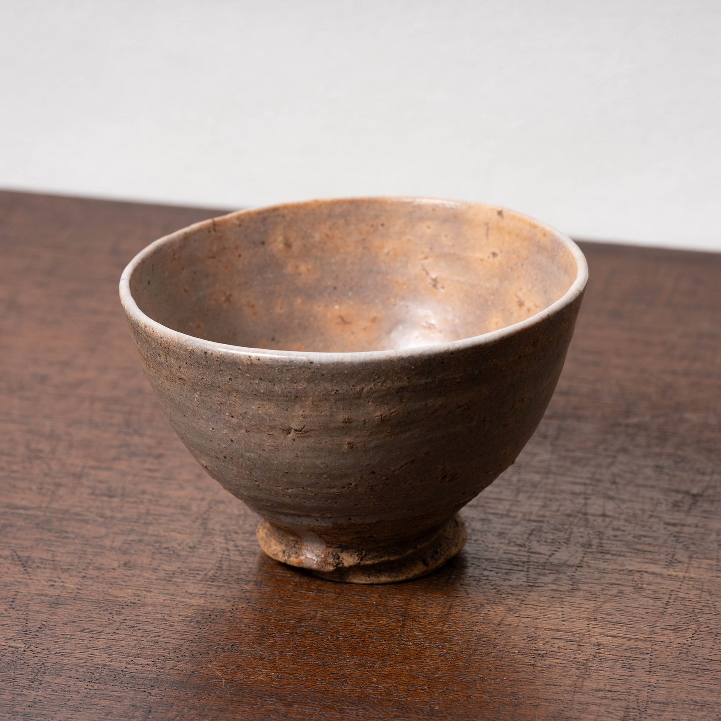 Joseon Dynasty Goki-type Tea Bowl with Spiral Bottom