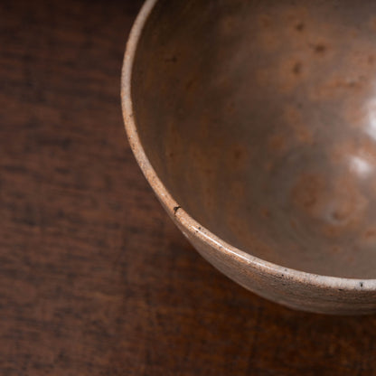 Joseon Dynasty Goki-type Tea Bowl with Spiral Bottom