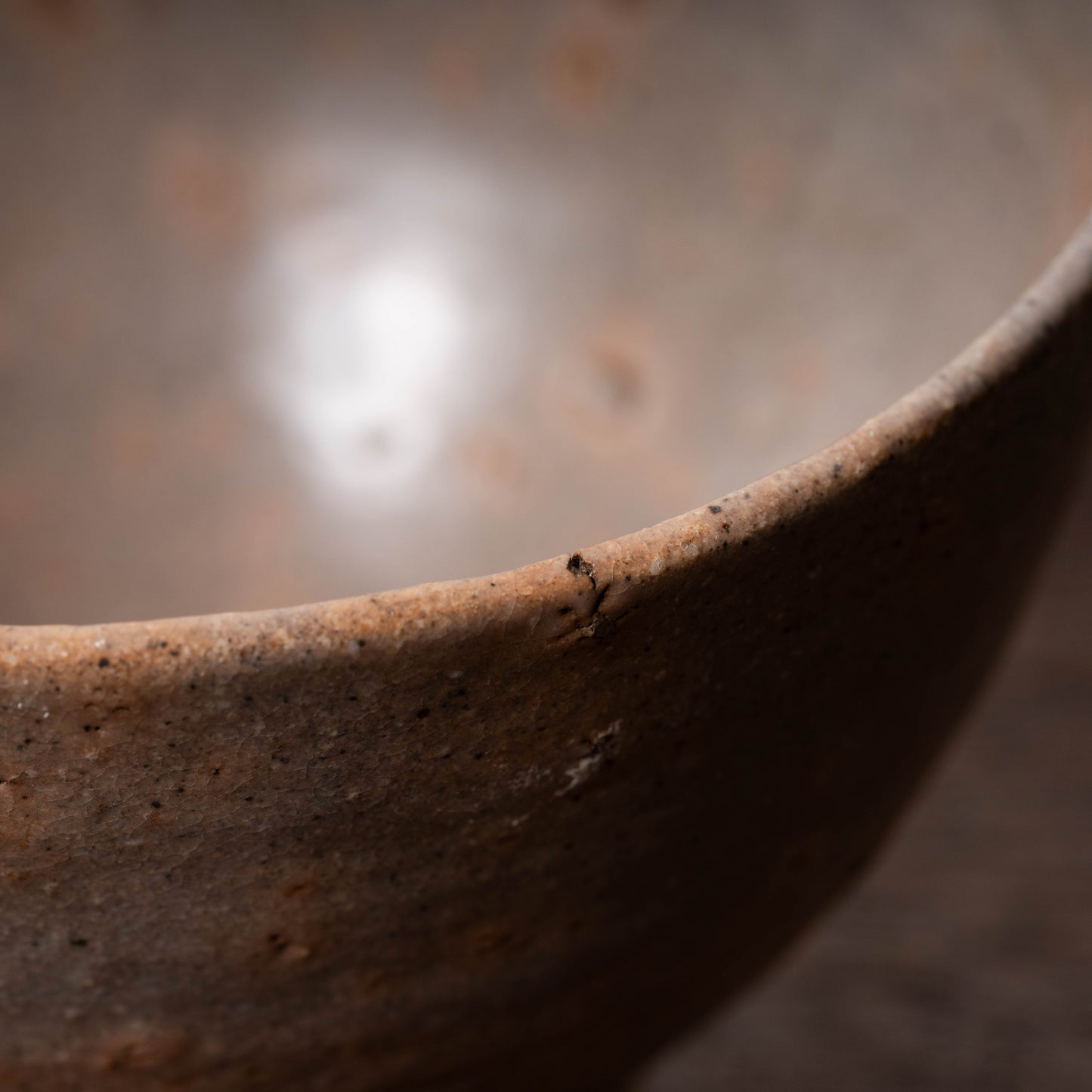 Joseon Dynasty Goki-type Tea Bowl with Spiral Bottom