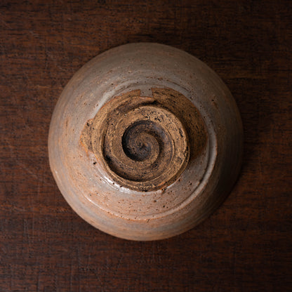 Joseon Dynasty Goki-type Tea Bowl with Spiral Bottom