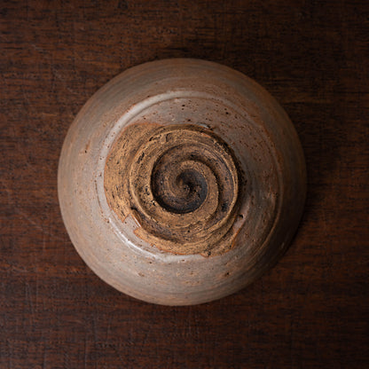 Joseon Dynasty Goki-type Tea Bowl with Spiral Bottom