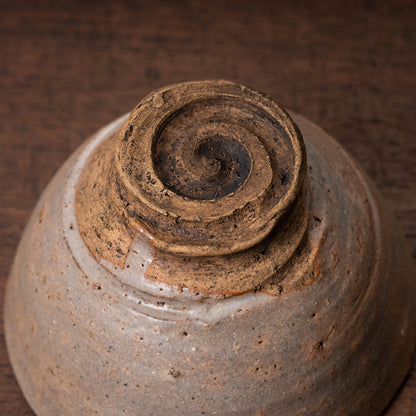 Joseon Dynasty Goki-type Tea Bowl with Spiral Bottom