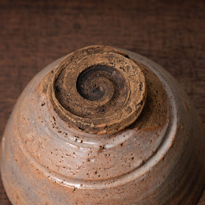 Joseon Dynasty Goki-type Tea Bowl with Spiral Bottom