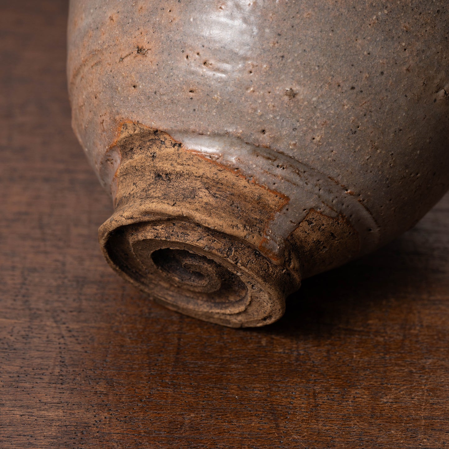 Joseon Dynasty Goki-type Tea Bowl with Spiral Bottom