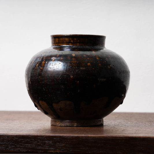 Seto ware Iron Glaze Jar