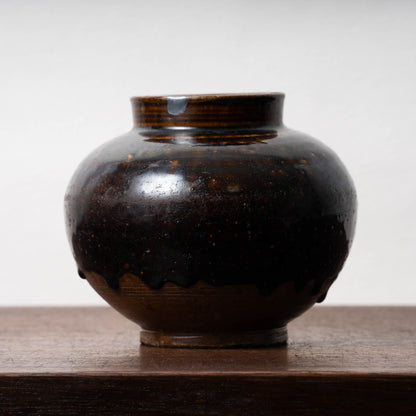 Seto ware Iron Glaze Jar