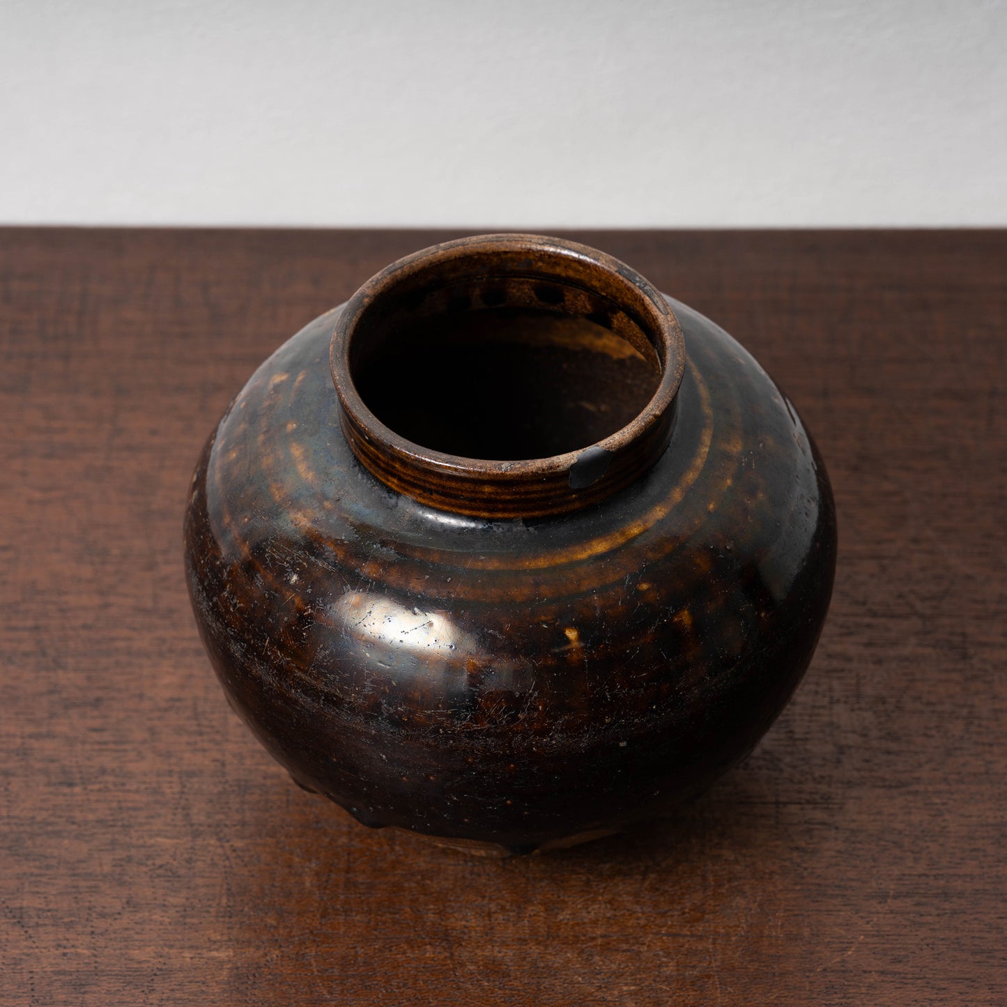 Seto ware Iron Glaze Jar