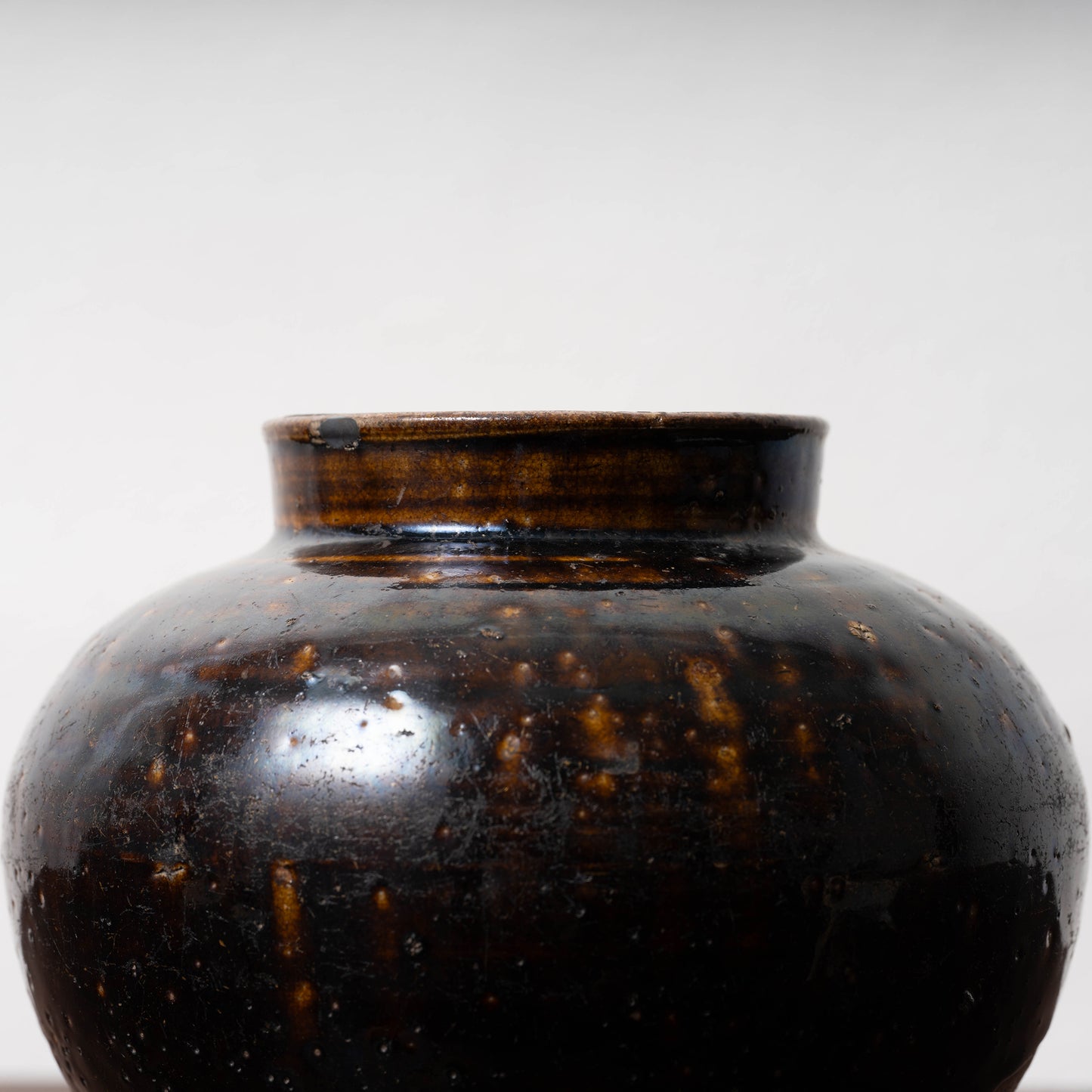 Seto ware Iron Glaze Jar