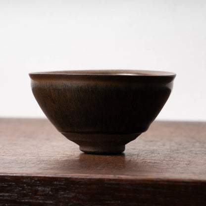 Southern Song Dynasty Tenmoku Tea Bowl with Hare’s-Fur Glaze