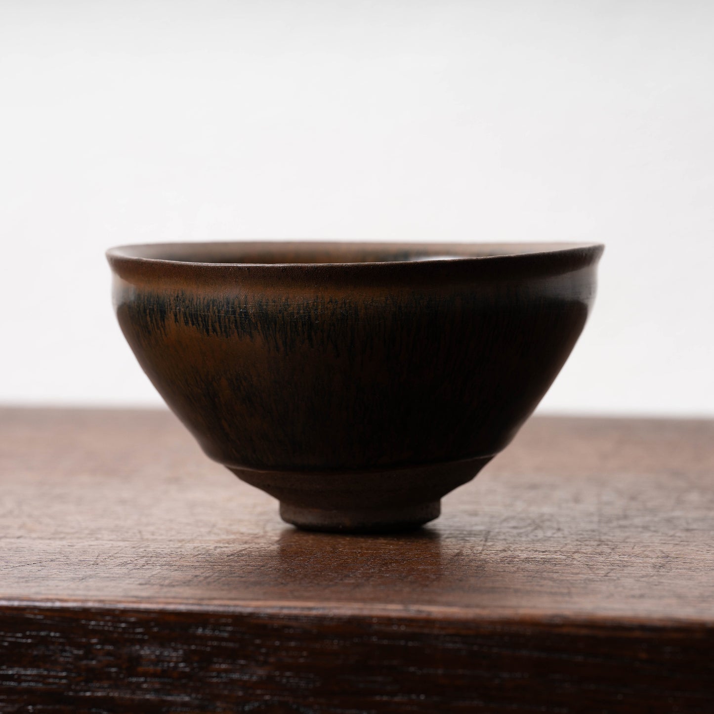 Southern Song Dynasty Tenmoku Tea Bowl with Hare’s-Fur Glaze