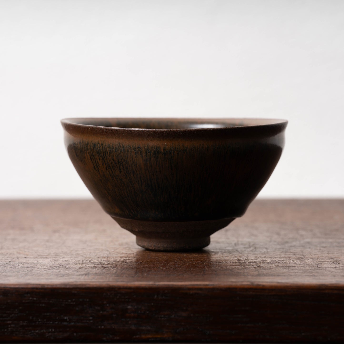 Southern Song Dynasty Tenmoku Tea Bowl with Hare’s-Fur Glaze