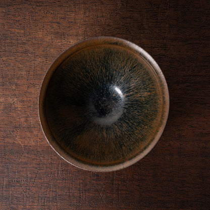 Southern Song Dynasty Tenmoku Tea Bowl with Hare’s-Fur Glaze