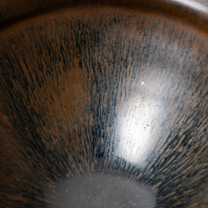 Southern Song Dynasty Tenmoku Tea Bowl with Hare’s-Fur Glaze