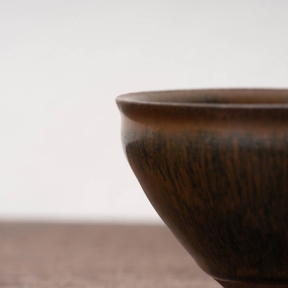 Southern Song Dynasty Tenmoku Tea Bowl with Hare’s-Fur Glaze