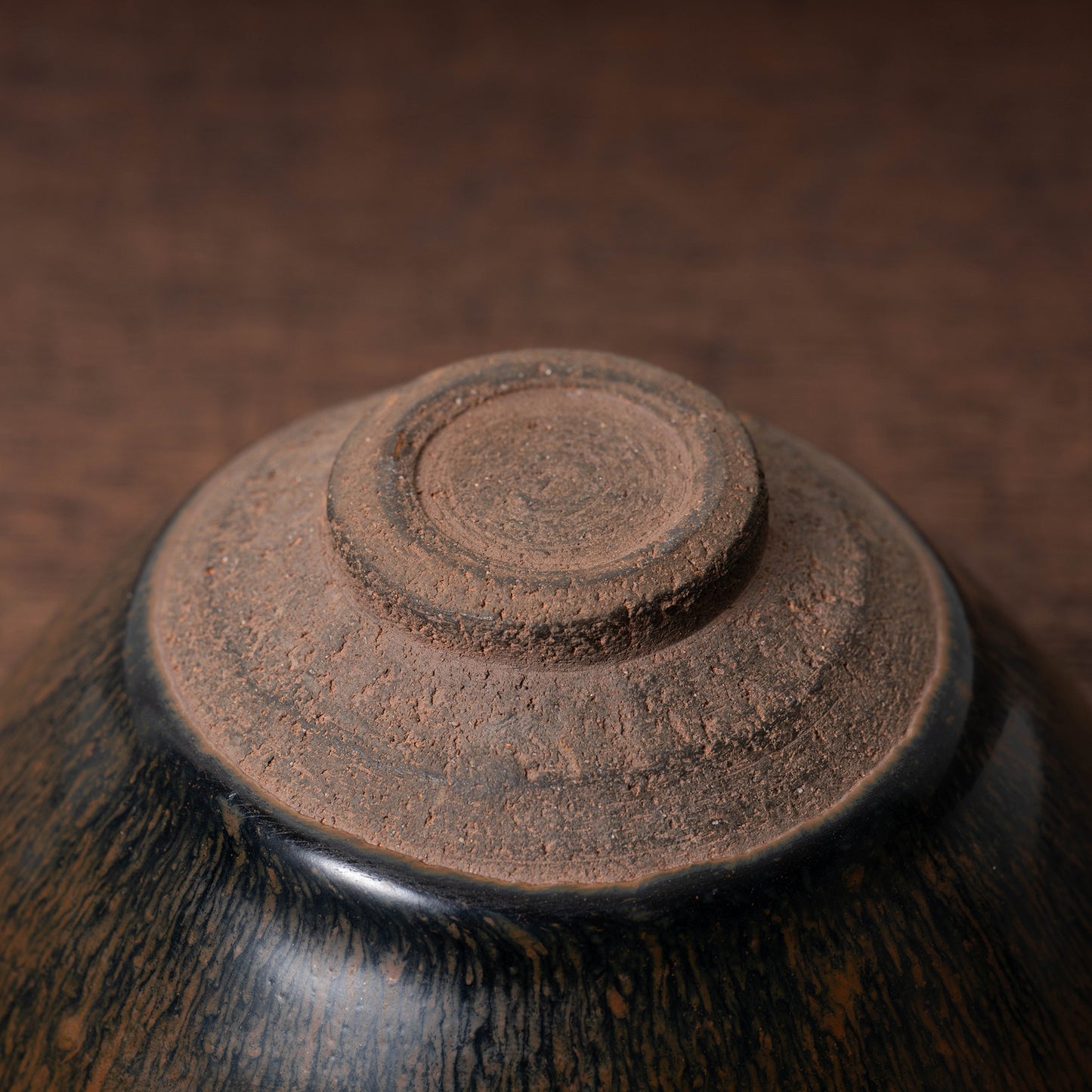 Southern Song Dynasty Tenmoku Tea Bowl with Hare’s-Fur Glaze