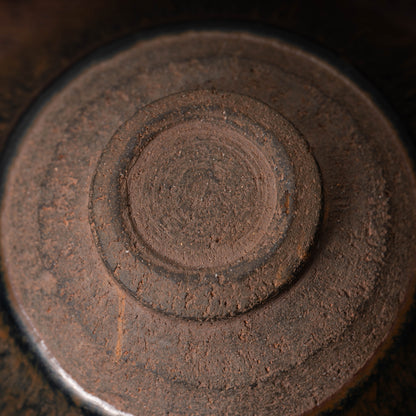 Southern Song Dynasty Tenmoku Tea Bowl with Hare’s-Fur Glaze