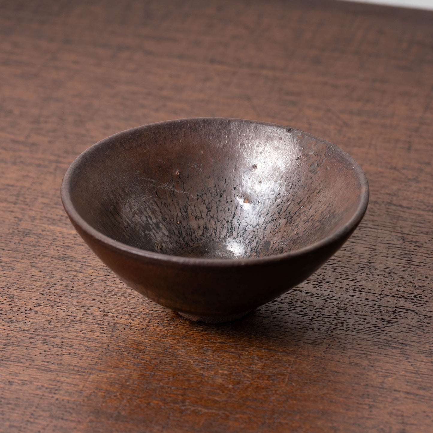 Southern Song Dynasty Jian ware Tenmoku Small Tea Bowl with Oil-Spot