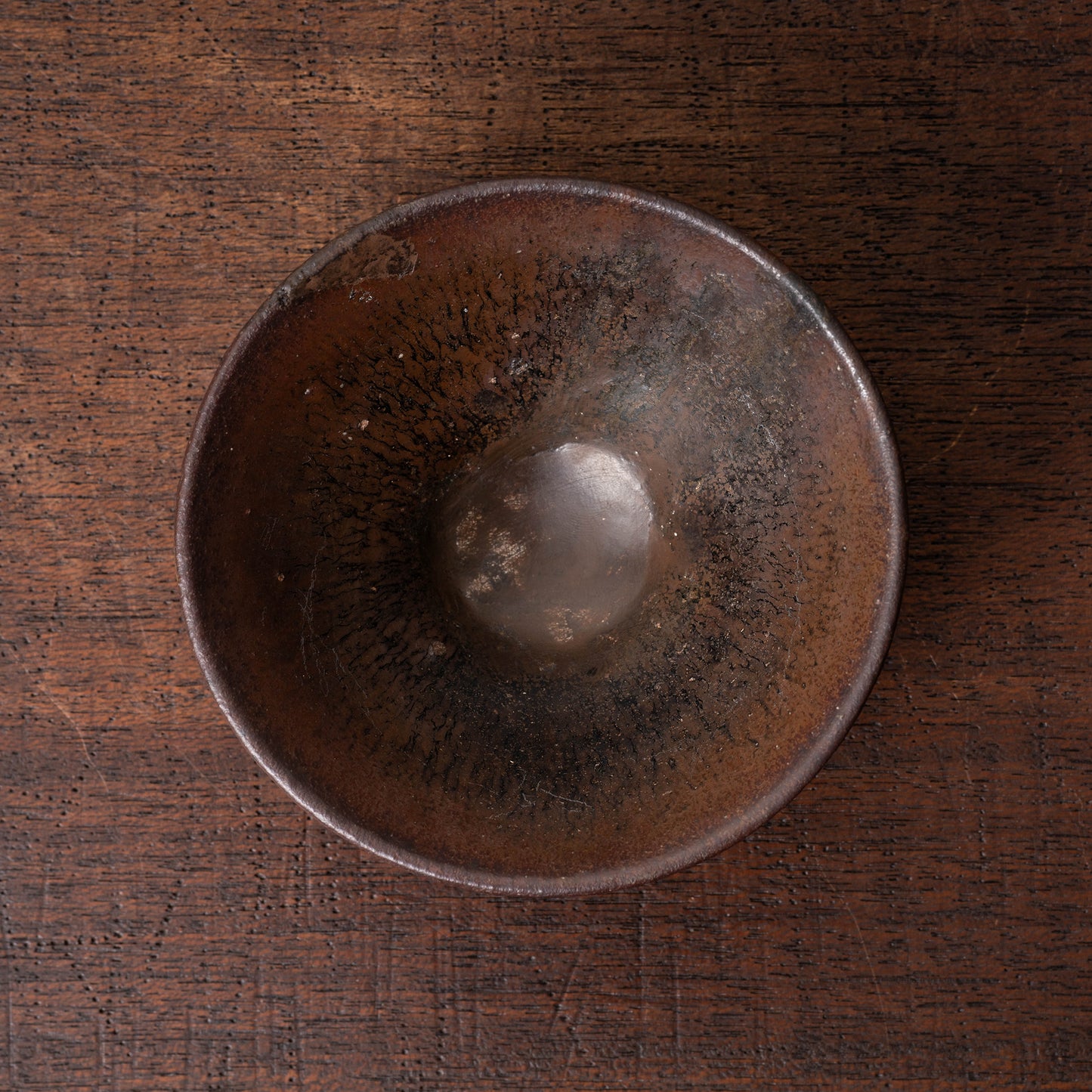 Southern Song Dynasty Jian ware Tenmoku Small Tea Bowl with Oil-Spot