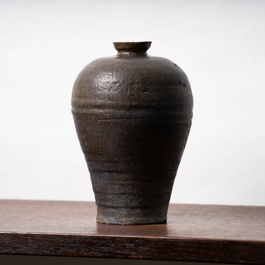 Goryeo Black Glazed Meiping Bottle