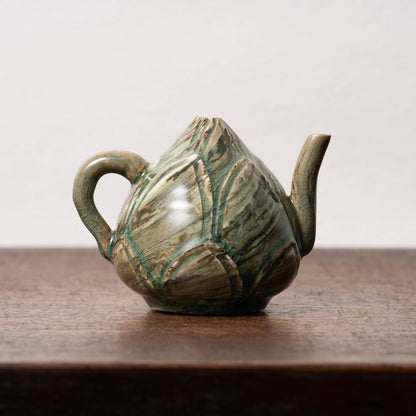 Goryeo Celadon Lotus Shape Water Dropper with Knead Design