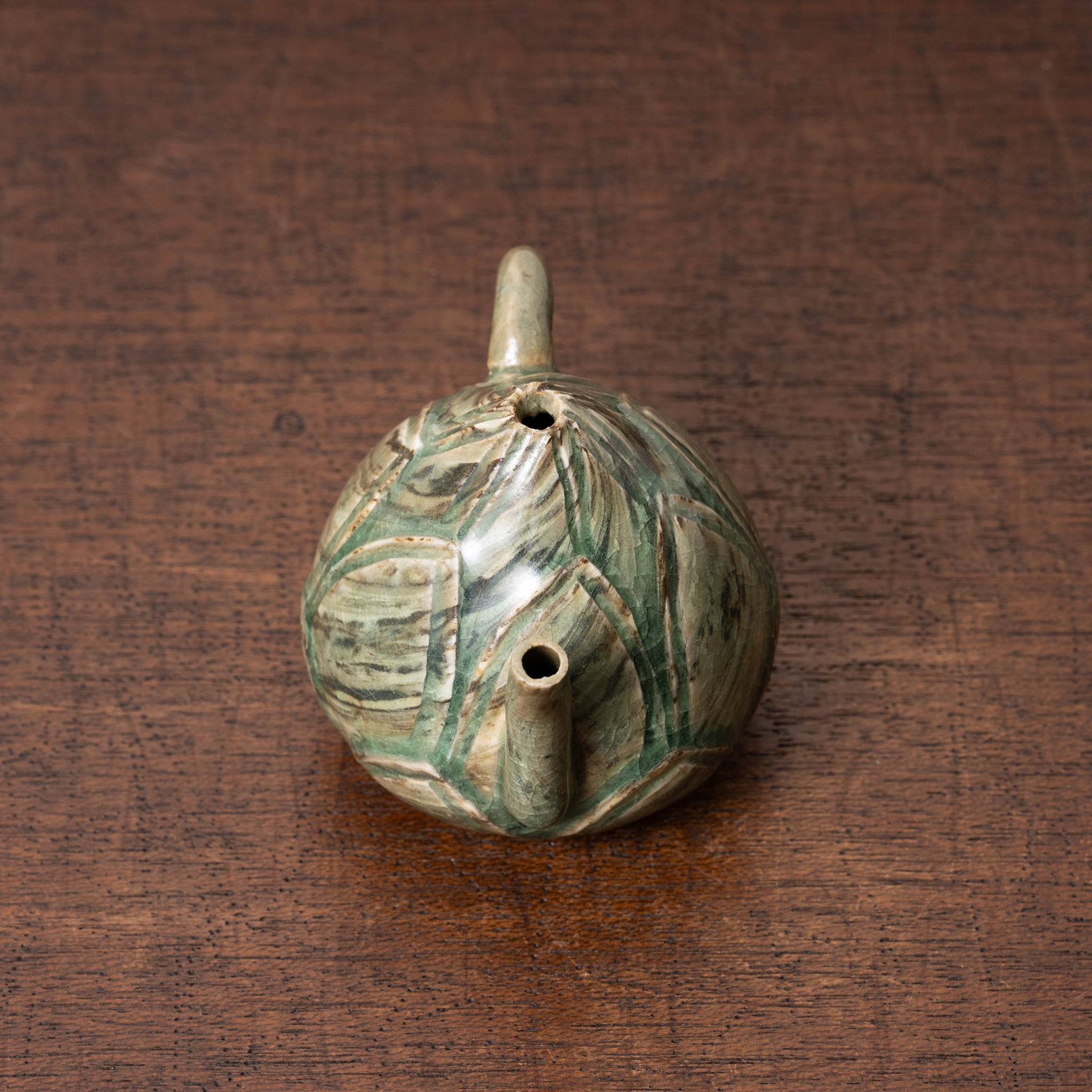 高麗 青磁練上蓮花形水滴 – 燦禾 SANKA